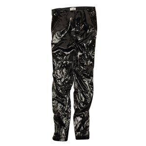 PALOMO Black Faux Leather Lace Up Pants Size XS $695